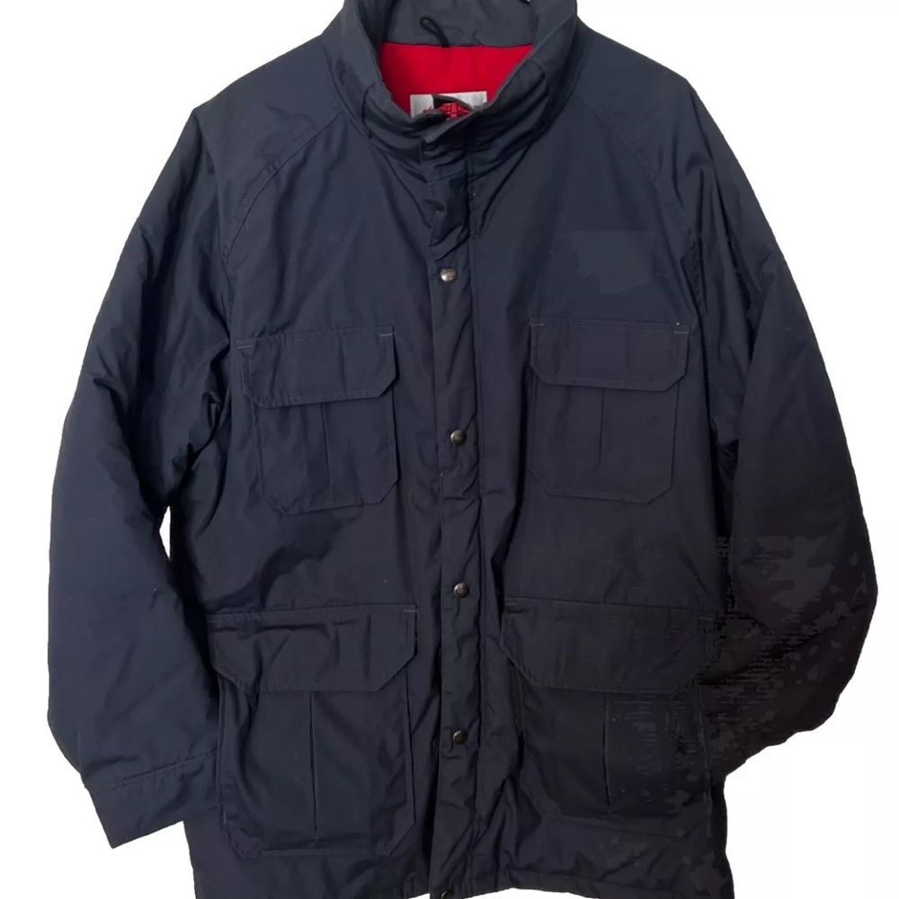 Vintage Woolrich Chore Jacket Parka Mens size Large Barn Field Coat Gray